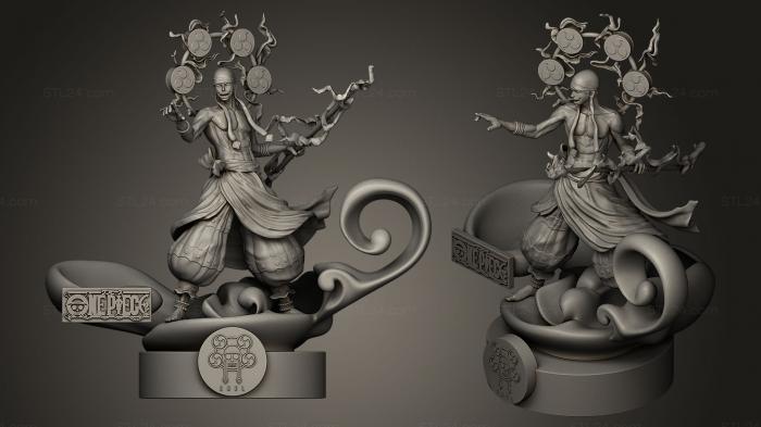 Figurines heroes, monsters and demons (djinn, STKM_0019) 3D models for cnc